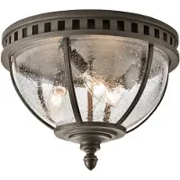 Kichler Elstead Halleron Außen-Deckenleuchte E14 3-fach Londonderry IP44