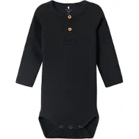 Name it Body l/ä - Rib - Noos - NbmKab - Schwarz - - 2 Jahre (92) - Body L/Ä