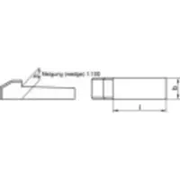 Toolcraft Stahl C45K Nasenkeil (Ø x L) 8