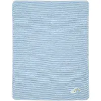 David Fussenegger Babydecke David Fussenegger Juwel Stripes Rainbow Blau-90 x 70 cm