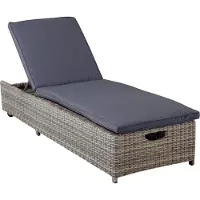 Mwh Verando Sonnenliege Aluminium/Geflecht/Olefin