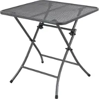 Mwh Streckmetalltisch Café Latte 70x70x72cm rechteckig, eisengrau