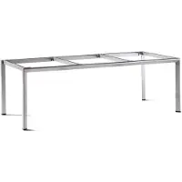 Sieger Tischgestell Aluminium Champagner L 220 cm/B 100 cm