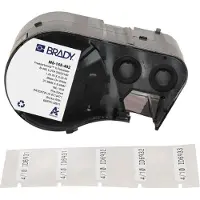 Brady M5-155-492, FreezerBondz II(TM), Polyester, Schwarz auf weiss, 6.35 x 31.75 mm, permanent (20