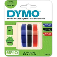 Dymo Prägeband 9mm x 3m Red/Blue/Black 3er-Pack