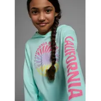 Kidsworld Kapuzenshirt ", Langarmshirt mit Ärmelprint" Langarm, gerade Passform, mit coolem Aufdruck