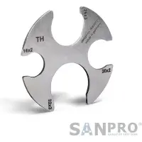 Pipetec SANPRO Prüflehre für THPRESS Fittings - Pressfittings 16 - 32 mm