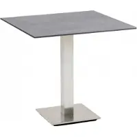 Niehoff Bistro Tisch quadratisch 68x68cm, HPL Granit-Design