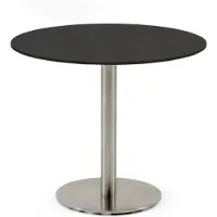 Niehoff Möbel Outdoor Bistro Tisch rund 95cm, HPL Granit-Design, Edelstahl-Gestell 4051781516873