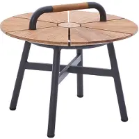 Diamond Garden Nora Beistelltisch Aluminium/Recycled Teak Ø42 - Ø70 cm
