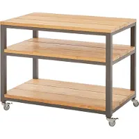 Diamond Garden Piazza Beistelltisch 100x60 cm Edelstahl/Recycled Teak