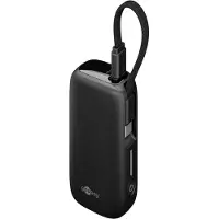 Goobay Powerbank 5.000 mAh mit integriertem USB-C-Kabel