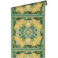 Versace Vliestapete "Wallpaper 5 Design" abstrakt gemustert leicht glänzend leicht strukturiert Dschungel auffallende Fliesen-Tapete Tapeten Wohnzimmer Schlafzimmer