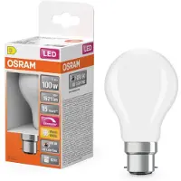 Osram Superstar dimmbare LED-Lampe mit besonders hoher Farbwiedergabe (CRI90) für B22d-Sockel, mattes Glas ,Warmweiß (2700K), 1521 Lumen, Ersatz für herkömmliche 100W-Leuchtmittel, dimmbar, 1-er Pack