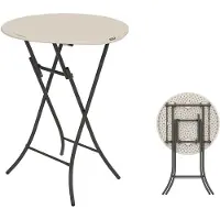 Lifetime Cocktail Klappbarer Gartentisch 84x110 Cm