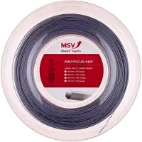 MSV Tennissaite Focus Hex (Haltbarkeit+Spin) silber 200m Rolle