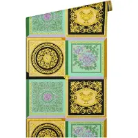 Versace Vliestapete "Wallpaper 5 Design Patchwork" abstrakt gemustert leicht glänzend leicht strukturiert auffallende Fliesen-Tapete Tapeten Wohnzimmer Schlafzimmer Küche Optik