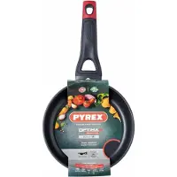 Pyrex Antihaftbeschichtete Pfanne OPTIMA+, Rund, Allzweckpfanne, Schwarz, Rot, 20 cm, 208 mm, 397 mm