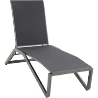 Mwh Verona Gartenliege Aluminium/Textilene eisengrau