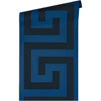 Versace Vliestapete "Wallpaper 5 Mäander" Metall-Effekte glänzend metallic leicht strukturiert Designertapete Tapeten Wohnzimmer Schlafzimmer Küche Flur Design Optik