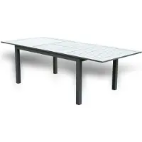 HOME DELUXE - Gartentisch CASA - schnell ausziehbar 160 - 240 cm, aus robustem Aluminium