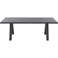 Siena Garden Tirana Dining Tisch – 200 x 100 cm, Aluminium (matt anthrazit) & HPL Ferro