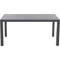 Siena Garden Silva Dining Tisch – 180 x 95 cm, Aluminium (matt anthrazit) & HPL Titan