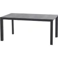 Siena Garden Silva Dining Tisch 160x90 cm – Aluminium (matt anthrazit) & Keramikplatte (wood grey)