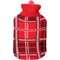 EDM Klassischer schottischer roter Warmwassersack 2 l