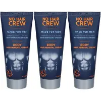 No Hair Crew Körper-Enthaarungscreme Männer 200 ml x3 3x200 Creme