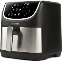 G3ferrari G3 Ferrari Luftfritteuse G10191 8L 2200W Schwarz und Edelstahl 12 Programme