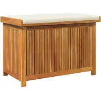 vidaXL Outdoor-Kissenbox 90x50x60,5 cm Massivholz Akazie