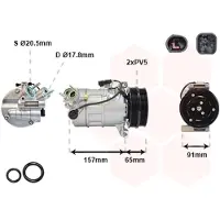 VAN WEZEL Kompressor, Klimaanlage *** IR PLUS *** 5901K700
