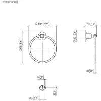 Dornbracht Tara Handtuchring, rund, 83200892