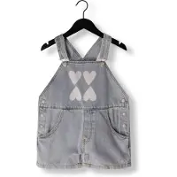Jelly Mallow Mädchen Jumpsuits Heart Denim Short Overall - Paars - Größe 2-3Y
