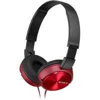 Sony MDR-ZX310AP, Kabelgebunden, 10 - 24000 Hz, Anrufe/Musik, 125 g, Kopfhörer, Rot
