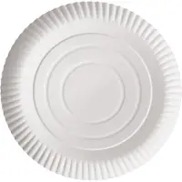 Conpax Teller, Pappe "pure" rund Ø 26 cm, 2 cm weiß 200 Stück