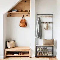 Vasagle Garderobenständer, Garderobe, Kleiderständer HSRB3541MB