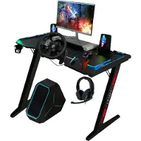 Raptor Gaming -Tisch GT100 120x60cm RGB schwarz RAPTOR-GAMING GT100-RGB