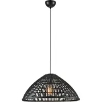 Markslöjd Capello Pendelleuchte Matt Black - , Capello, dimmbar, Schwarz, für Wohnzimmer, Bambus, Skandinavisch