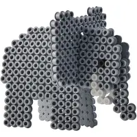 Hama Midi GeschenkBox - 2500 st. - 3D Safari - - One Size - Perlen