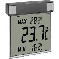 TFA-Dostmann Digitales Fenster-Thermometer "Vision" wetterfest