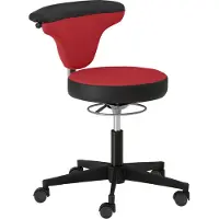 Mayer Drehstuhl "Torro", Rot-Schwarz