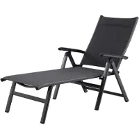 Mwh Core Gartenliege Aluminium/Textilene klappbar