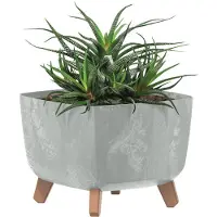 Prosperplast Gracia Square Concrete Effect Flower Pot 39x39cm