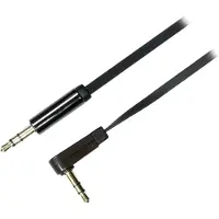 Deltaco AUD-121, 3.5mm, Männlich, 3.5mm, Männlich, 1 m, Schwarz