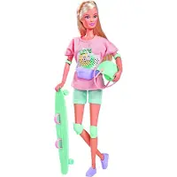 Simba Steffi auf einem Longboard 573-3580