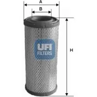 Ufi Luftfilter 27.A96.00 für CASE IH CS Filtereinsatz