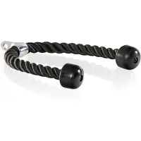 Gymstick Trizepsseil Schwarz Schwarz One Size