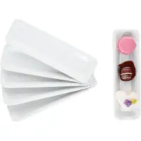 MamboCat 6x Pur Pappteller aus Porzellan 20,2x6cm weiß Servier-Teller Wurst Pralinen
